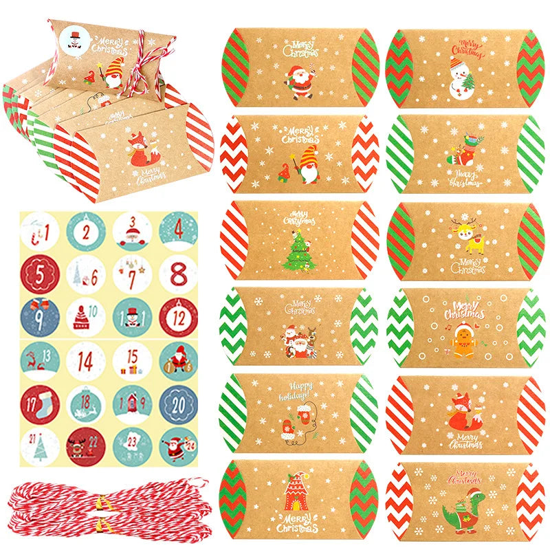 Christmas Pillow Shape Candy Box