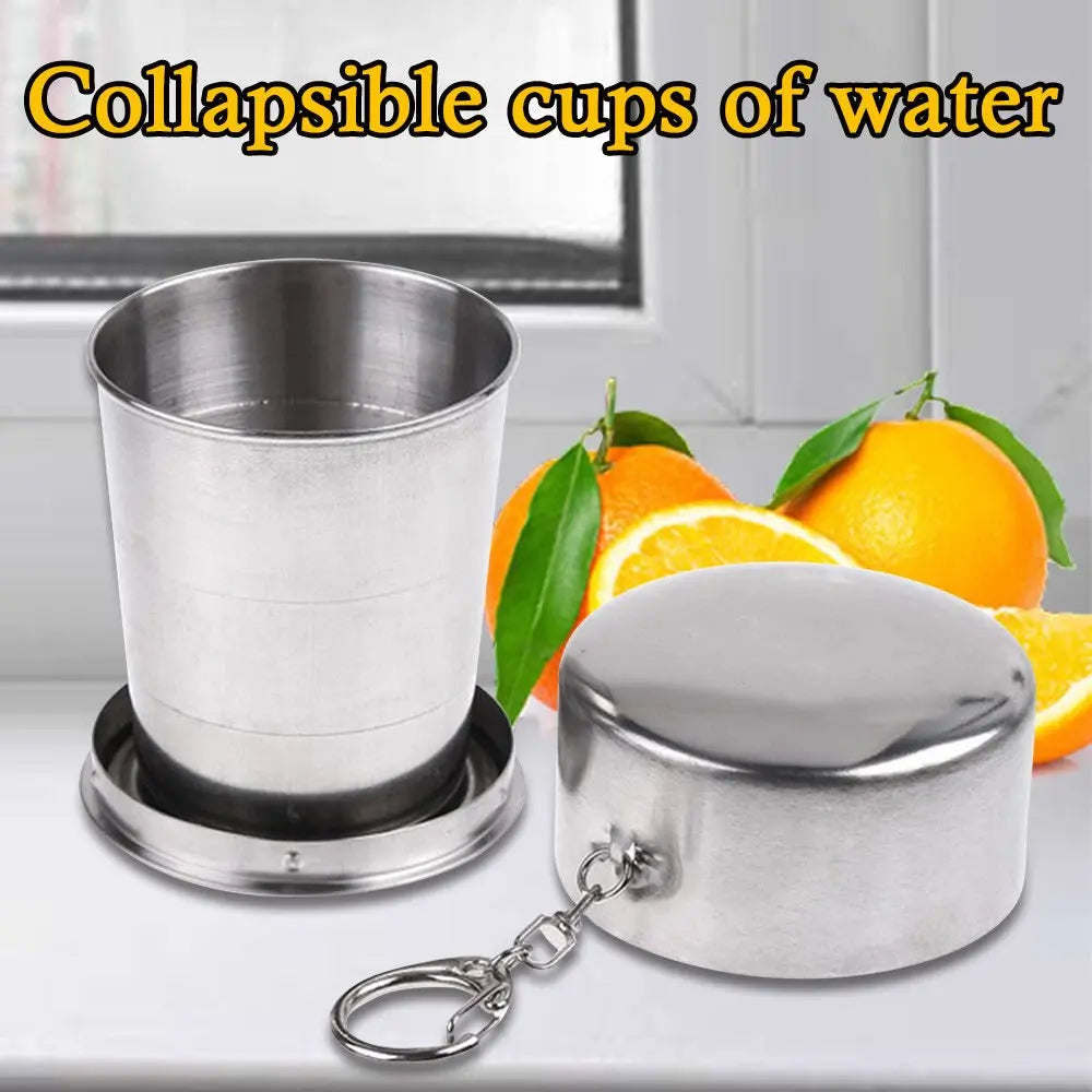 Food Grade Stainless Steel Telescopic Cup