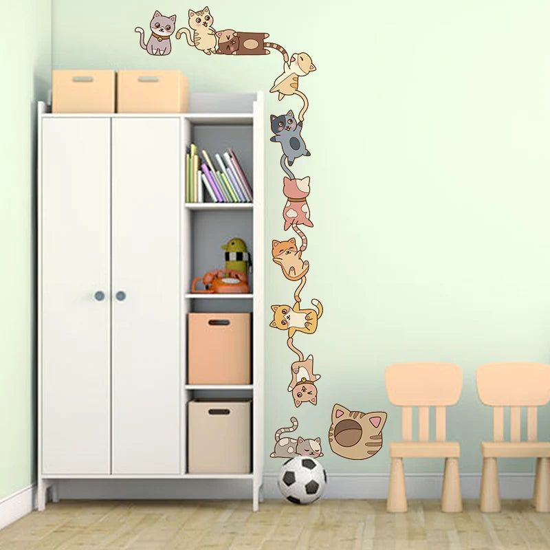 Colorful Cats Wall Sticker