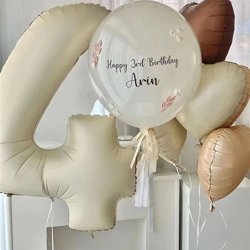 Cream Color Foil Balloons