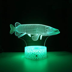 Night Fish 3D Illusion Table Lamp