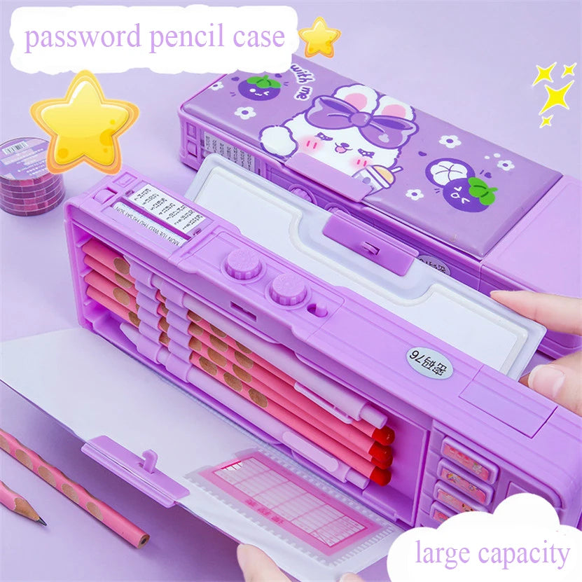 Pencil Case Password Stationary Case School