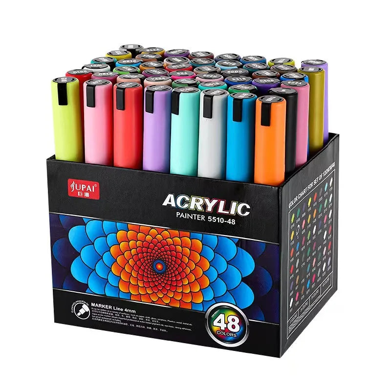 Waterproof Plumones Colores Acrylic Markers