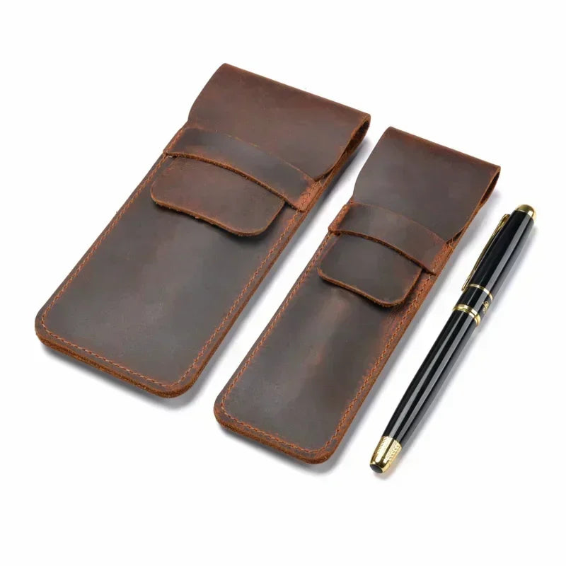 Handmade Genuine Leather Pencil Bag