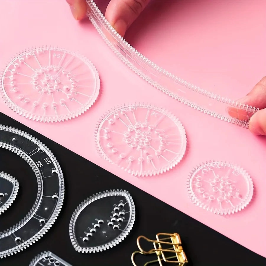 22pcs Spirograph Ruler Set