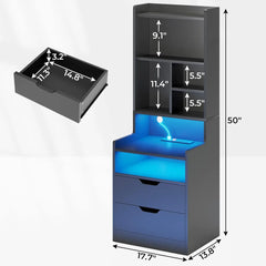 LED Nightstand Charging Station Set