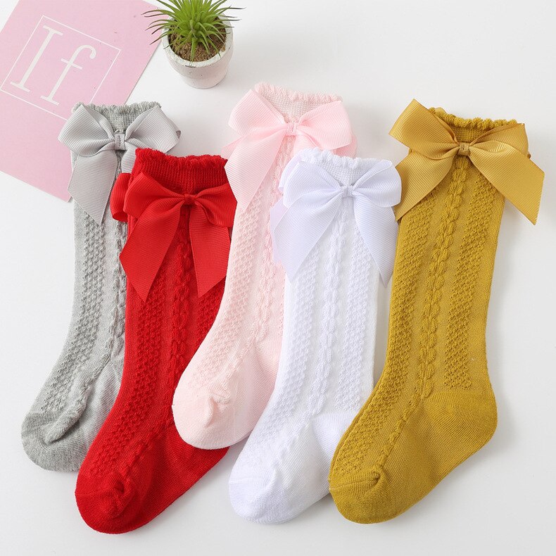 baby socks girl toddler newborn bow socks