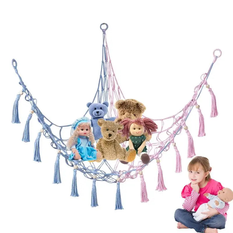 Toy Hammocks Corner Hanging Storage Net