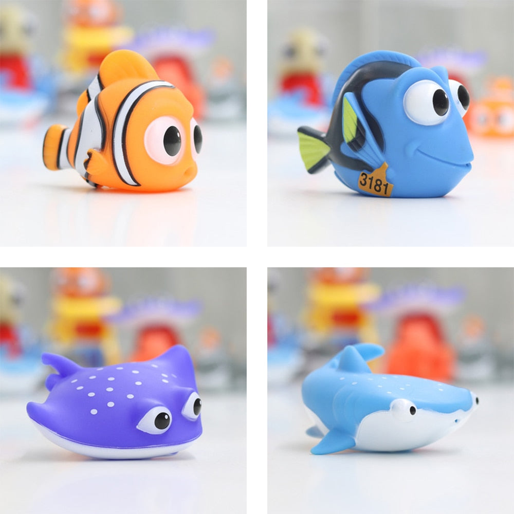 Baby Bath Toys Finding Fish Float Spray Water Squeeze Toys