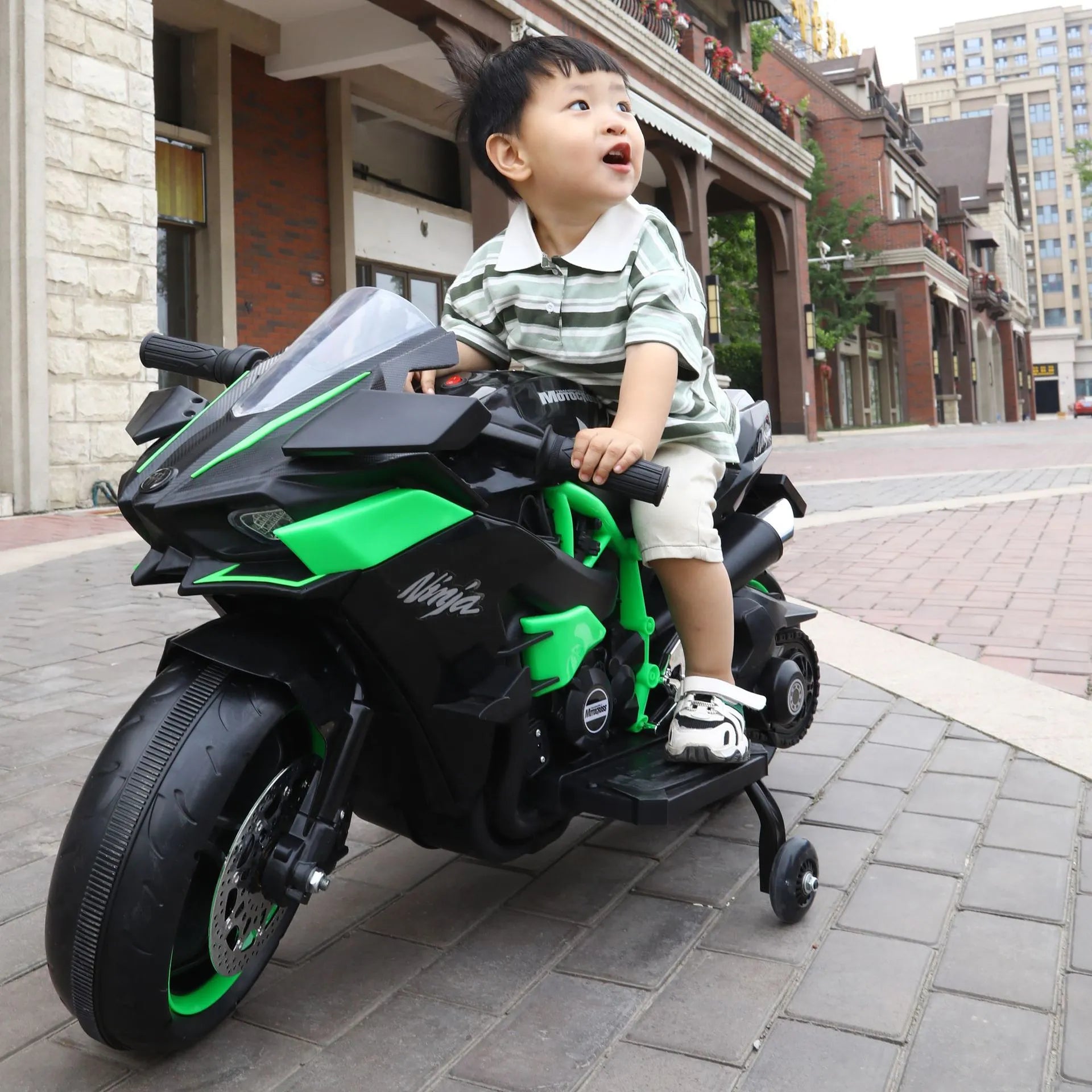 Children's Electric Motorcycle Light Wheel