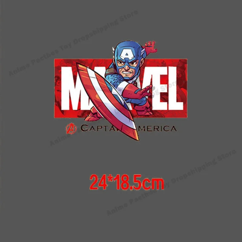 Cartoons Marvel Thermal Stickers