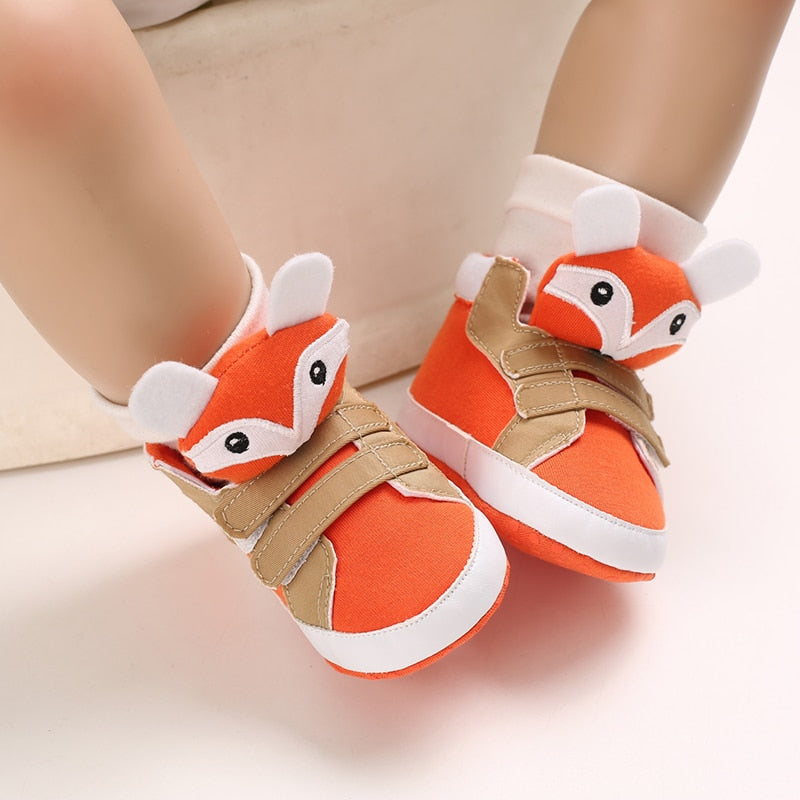 Baby Shoe Boy Girl Baby Cute Animal Face First Baby Ankle Boot Cotton