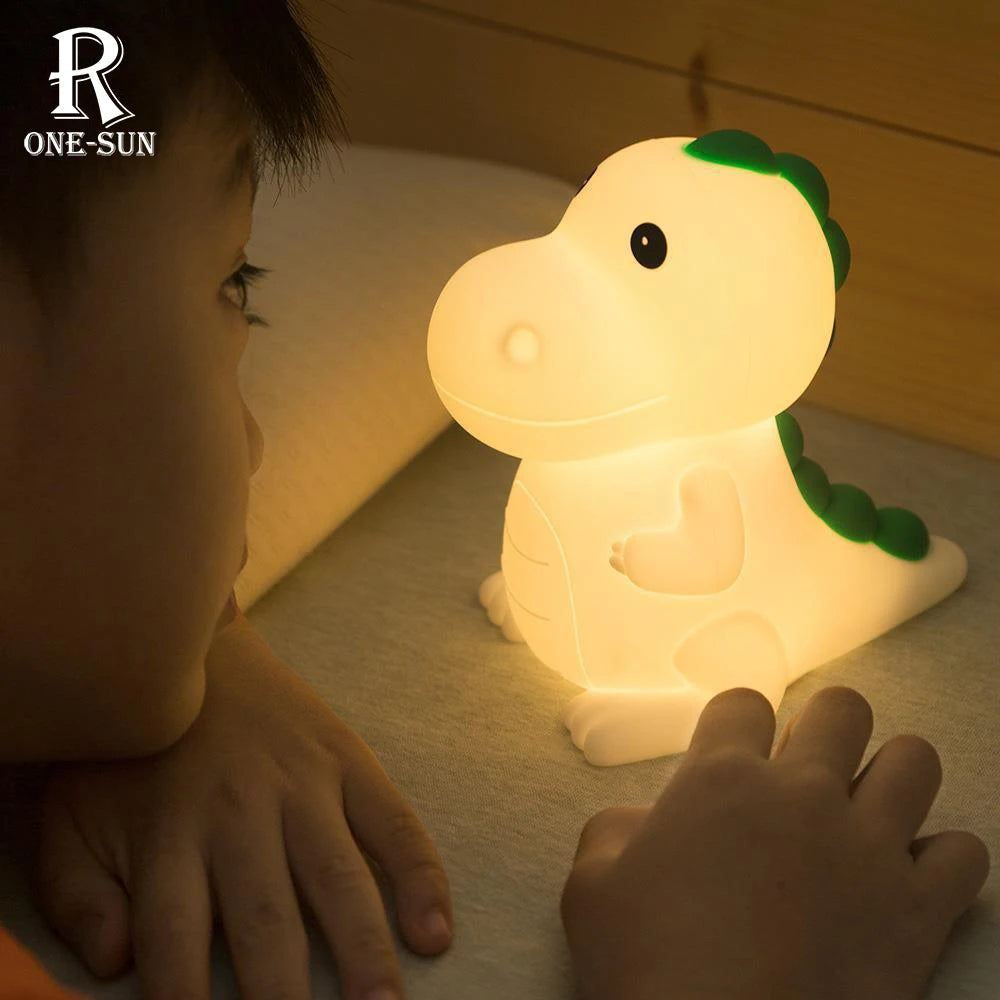 Lovely Dinosaur Silicone Light