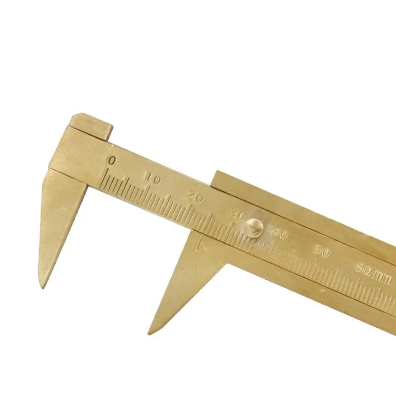 80/100mm Mini Brass Sliding Ruler