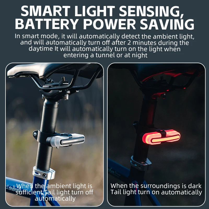 Bicycle Smart Type-C Charging Rear Light