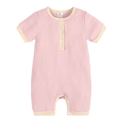 Solid Baby Boy romper Cotton Linen Infant  3-18 Months