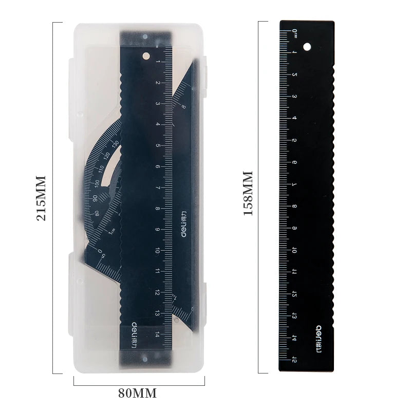 4pcs/Set Metal Ruler Set