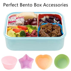 4 Pcs Silicone Lunch Box Dividers