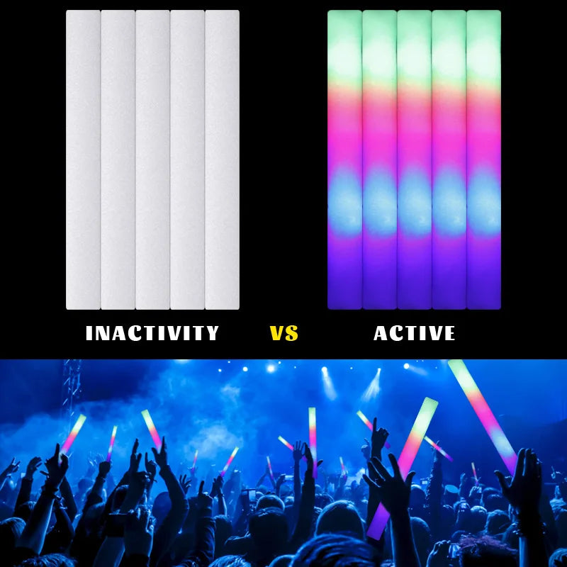 Colorful RGB Glow Foam Stick