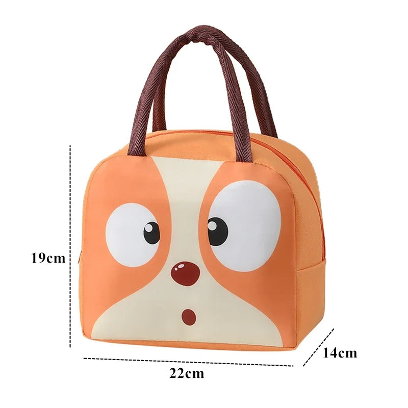 Animals Portable Thermal Bag Lunch Bags