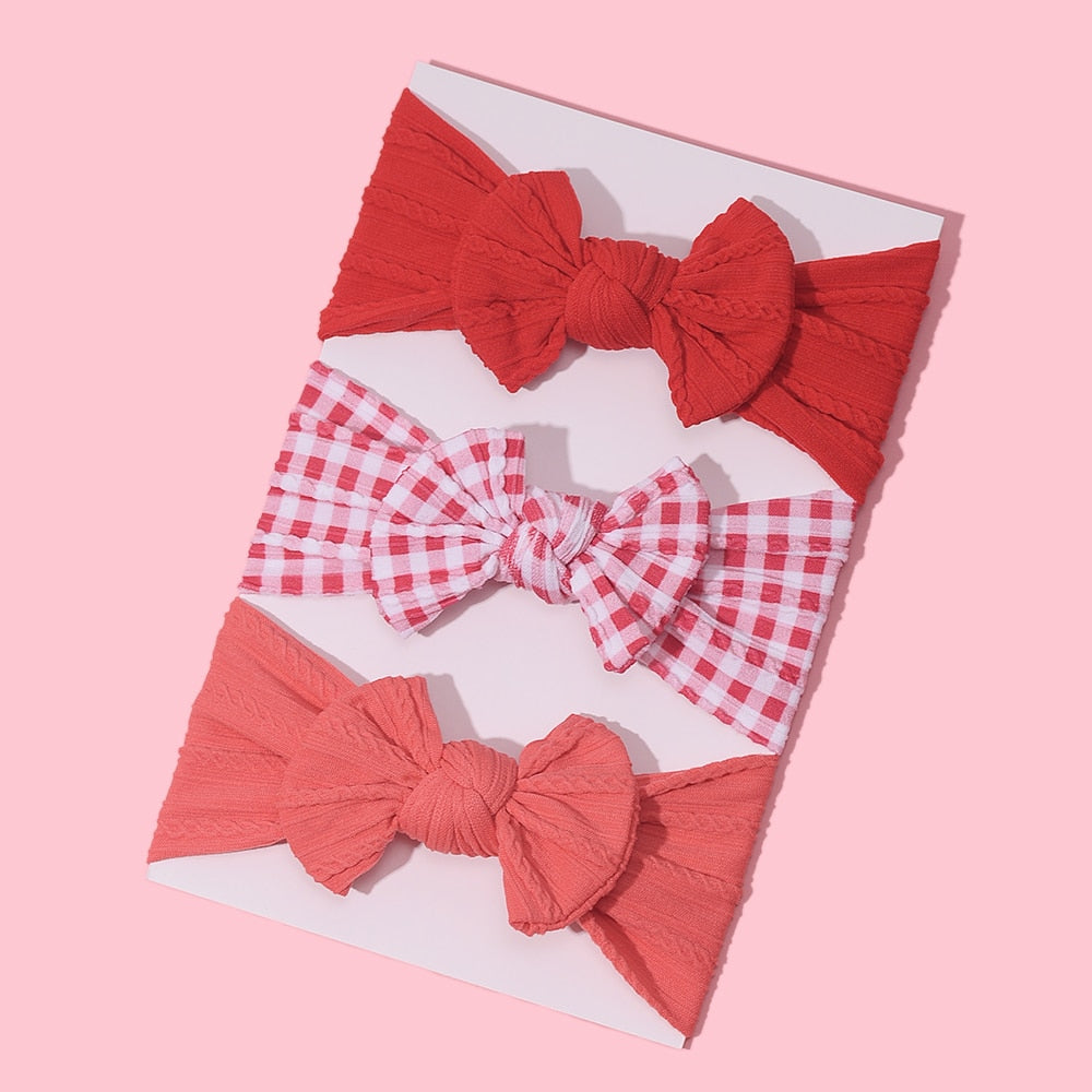 3Pcs/Lot Baby Headband Sets Bow