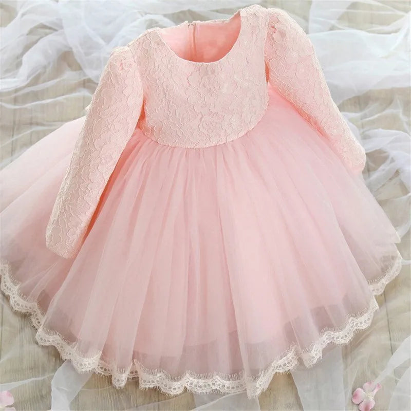 Newborn Baby Girl Long Sleeve Dress