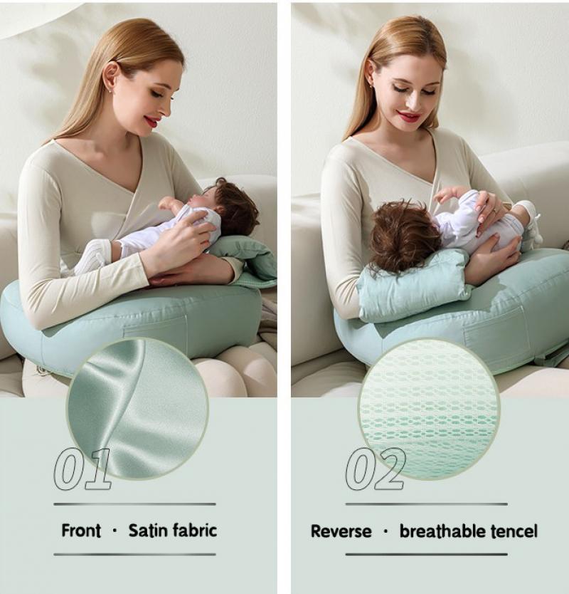 Breastfeeding Pillow Waist Support Strap Design Free Hands Nursing Artifact Sitting Lying Feeding Pocket Breastfeeding Pillow