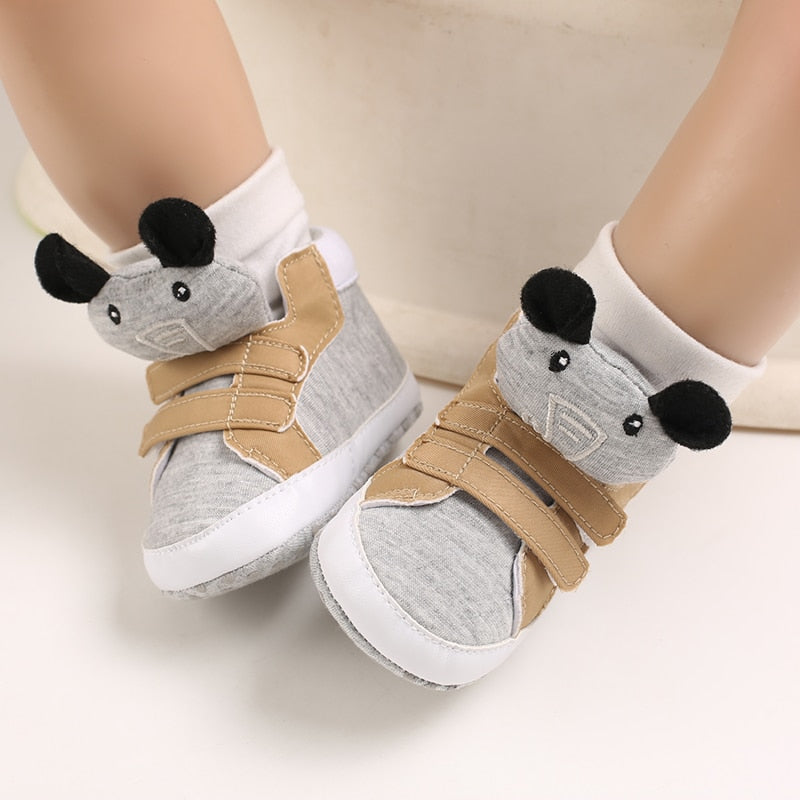 Baby Shoe Boy Girl Baby Cute Animal Face First Baby Ankle Boot Cotton