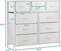 10-Drawer Fabric Storage Dressers