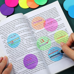 160Pcs Round Clear Waterproof Sticky Tabs