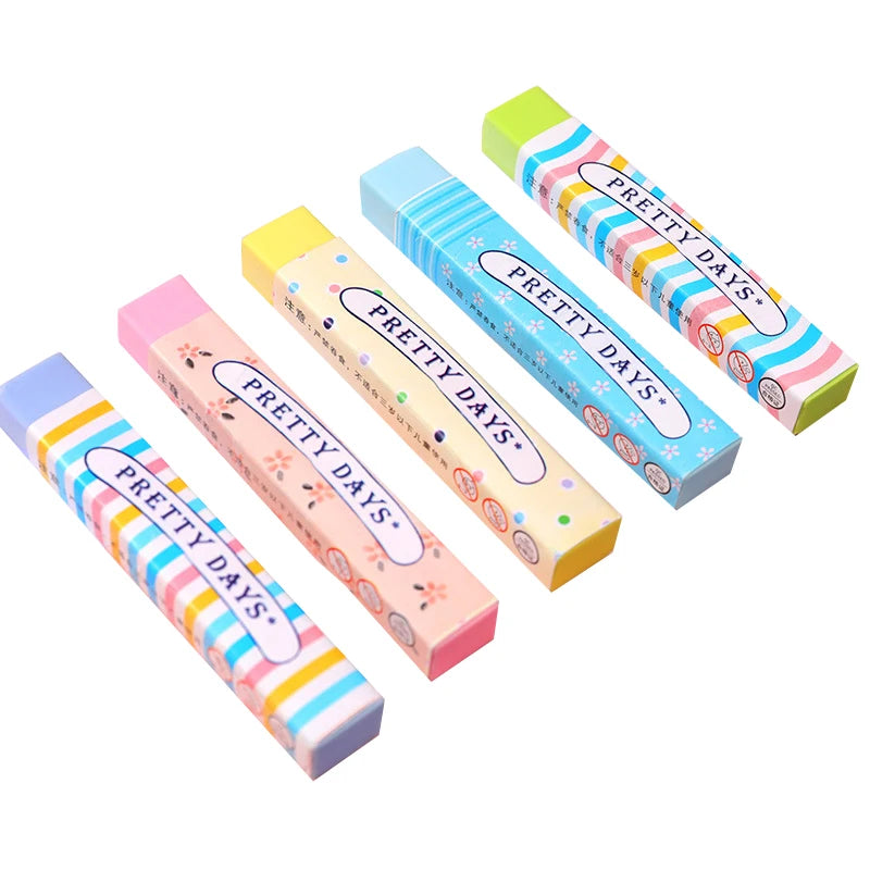 Candy Color Long Strip Eraser