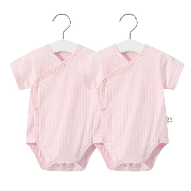 2Pcs Summer Newborn Baby Girls Romper Breathable Soft Jumpsuit