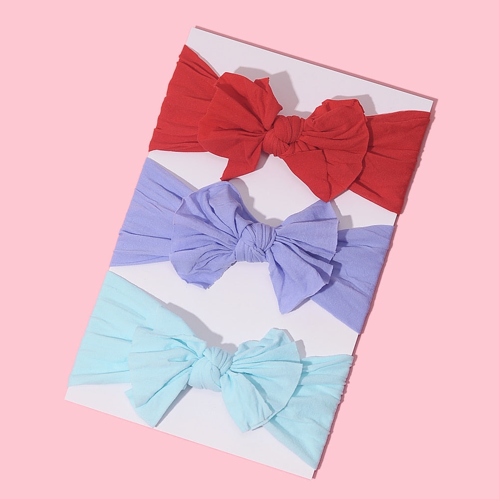 3Pcs/Lot Baby Headband Sets Bow