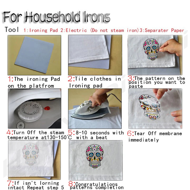 Iron On Fusible Heat-Adhesive Patches