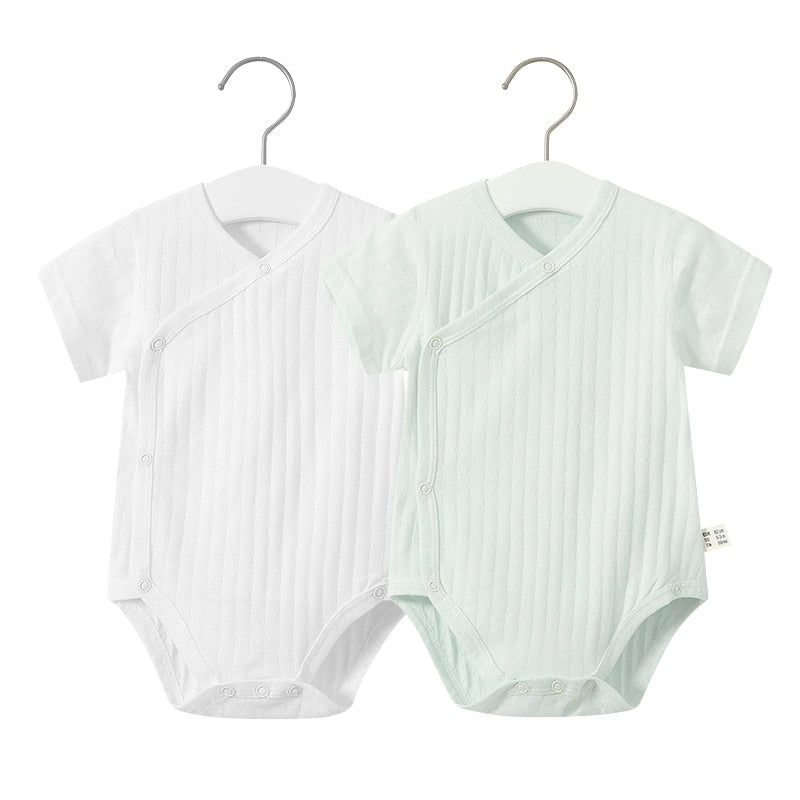 2Pcs Summer Newborn Baby Girls Romper Breathable Soft Jumpsuit