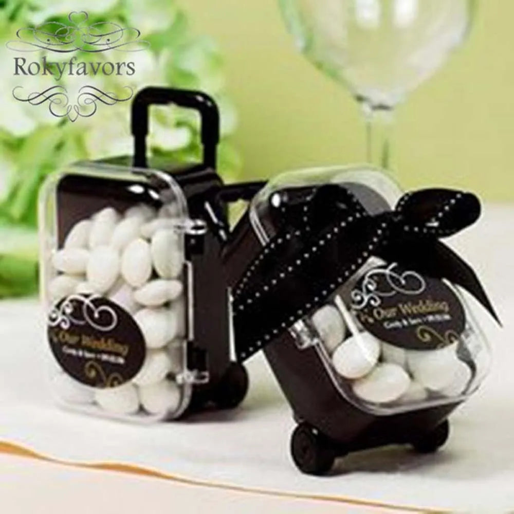 Mini Rolling Travel Suitcase Candy Box