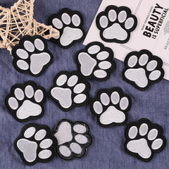 Dog Paw Embroidery Patch