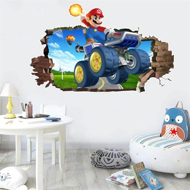 3D Super Mario Wall Sticker