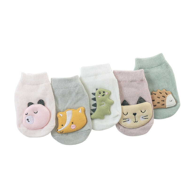 Cute baby boy girl socks kids newborn Infant Toddler Floor Socks