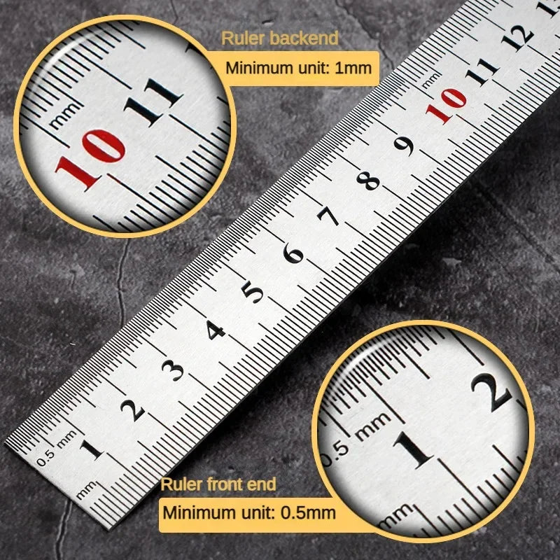 Double Side Stainless Steel Ruler