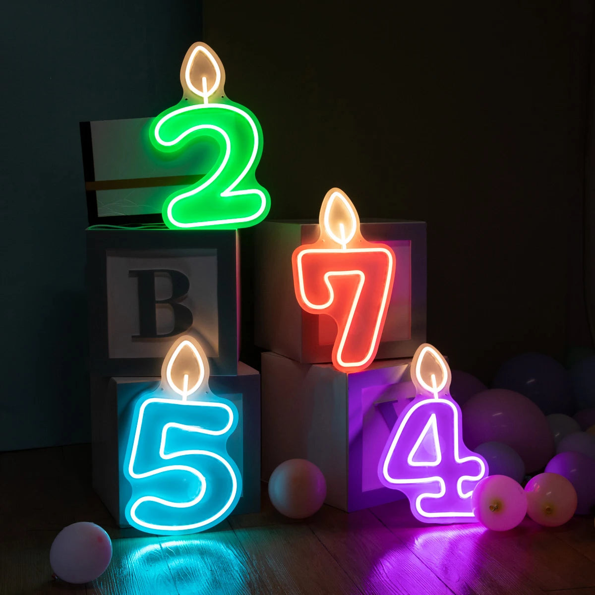 LED Candle Number