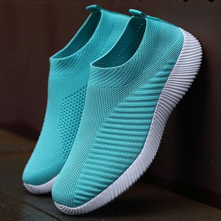 Women Shoes Breathable Flats Elastic Flat Shoes For Women Sneakers Spring Summer Footwear Lightweight Sports Shoes