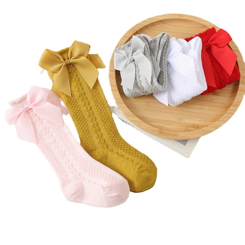 baby socks girl toddler newborn bow socks