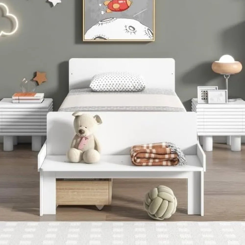 Twin Size Wooden Bed