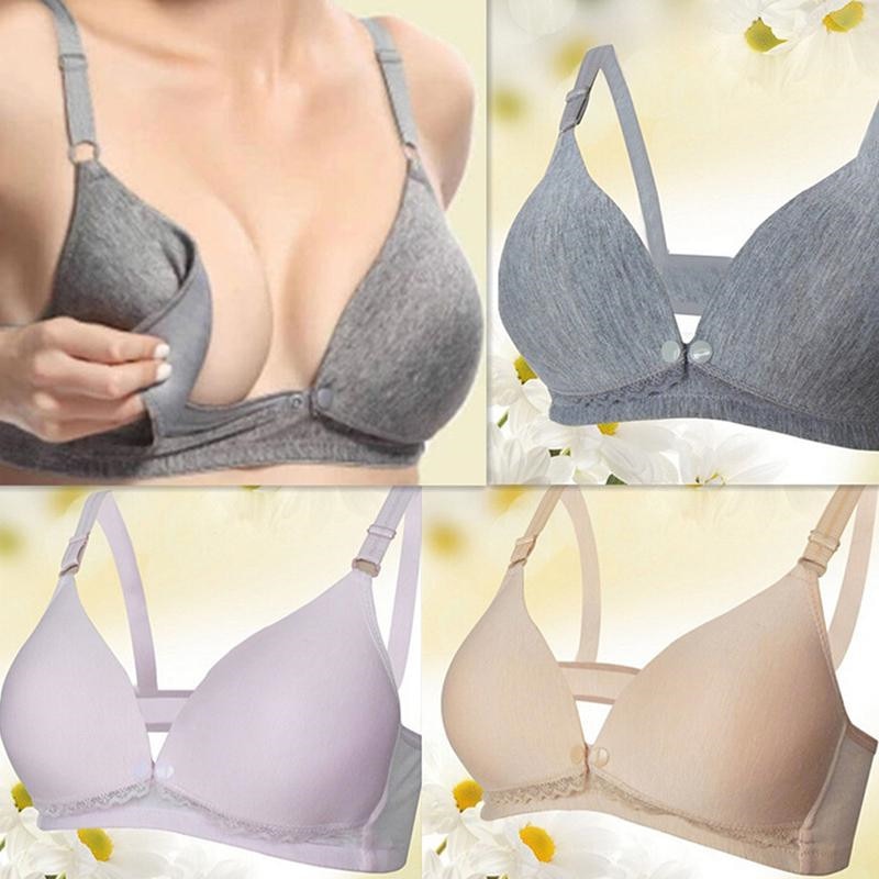 Cotton Maternity Nursing Bras Set Pregnant Breastfeeding