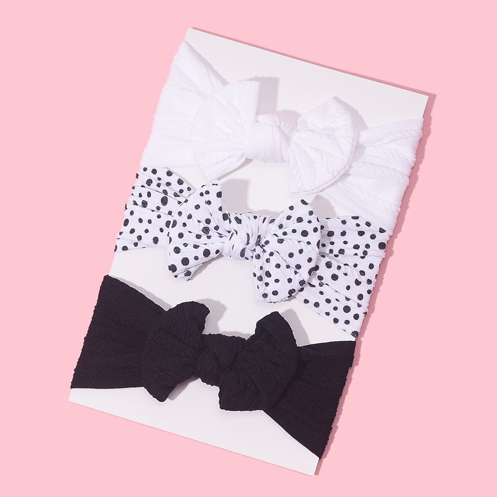 3Pcs/Lot Baby Headband Sets Bow