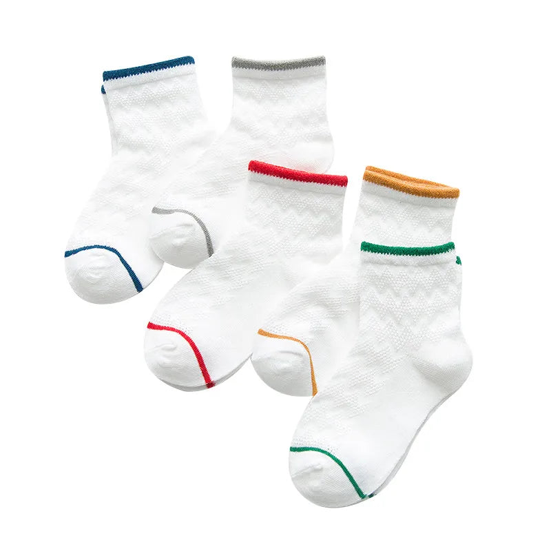 5 Pairs/Lot Children Cotton Socks