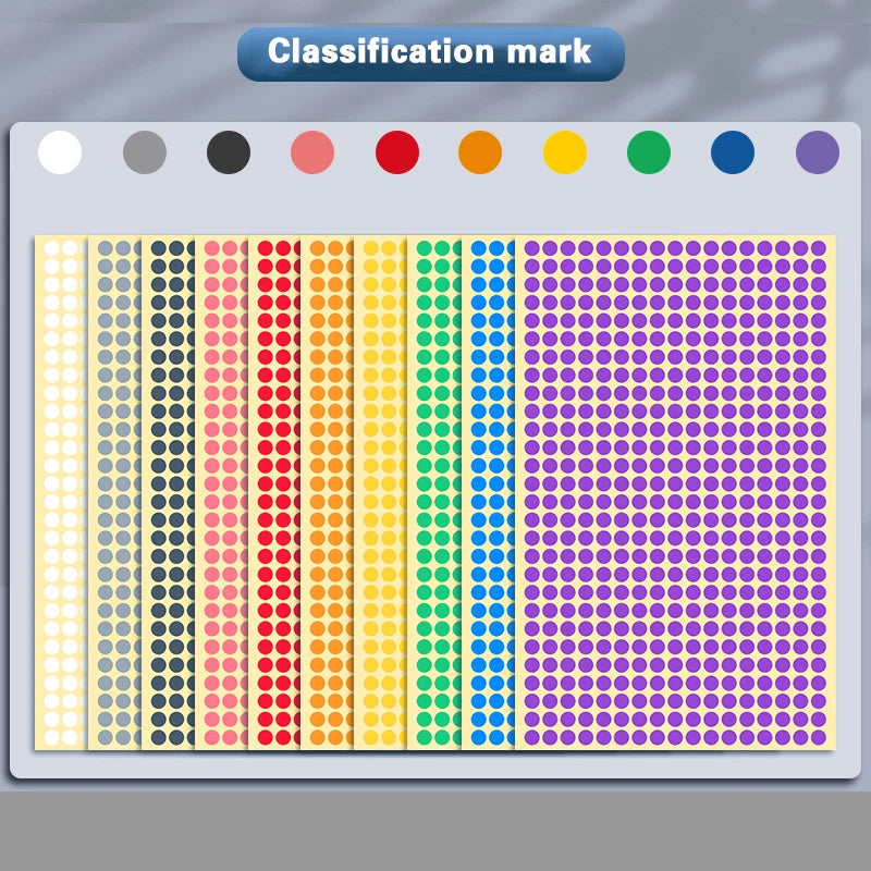 Round Color Coded Adhesive Label