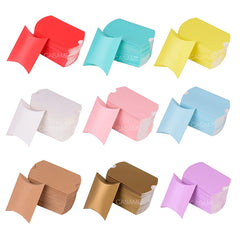 Colourful Pillow Kraft Paper Candy Box