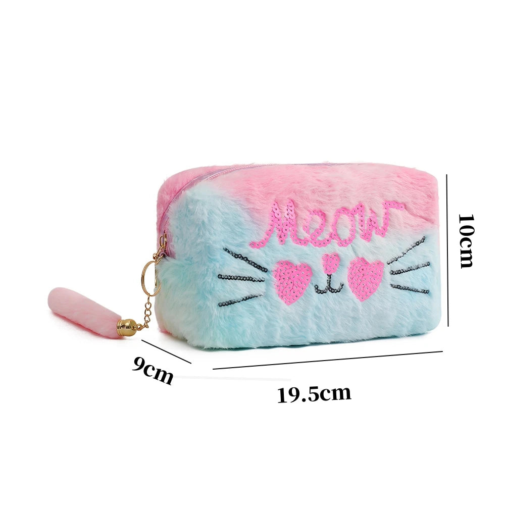 Large Capacity Kawaii Pencil Plush Case